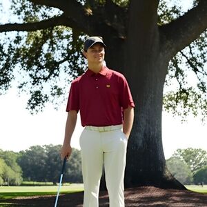Bobby Jones Burgundy Polo Shirt